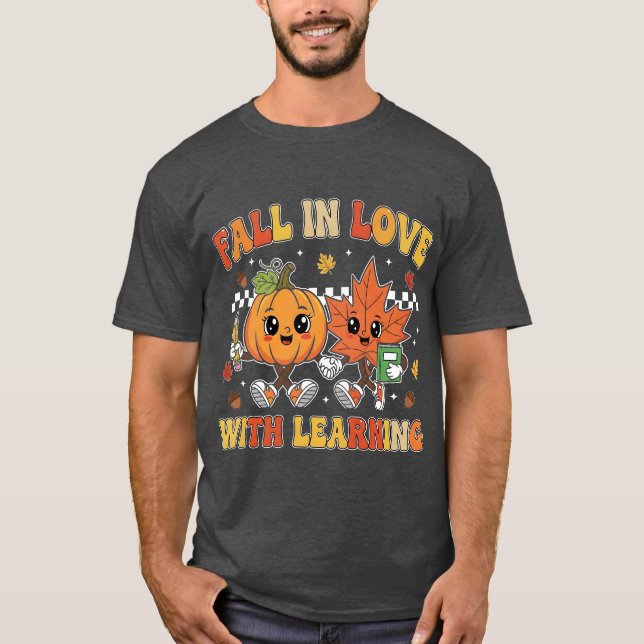 Camiseta Fall in Love With Learning  (Anverso)