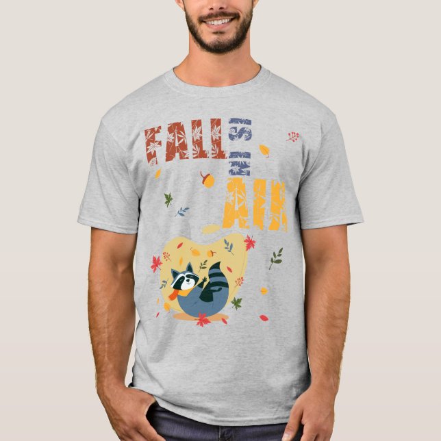 Camiseta Fall Is in the Air Raccoon Autumn (Anverso)