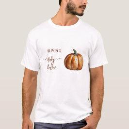 Camiseta Fall Little Pumpkin Baby Shower