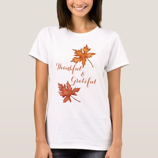 Camiseta Fall Otoño Foliage Friendscome Acción de Gracias (Anverso)