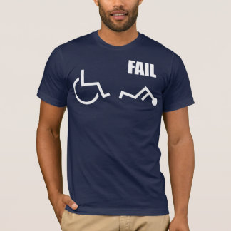 Camiseta fall perjudicado silla de ruedas pwned poseído
