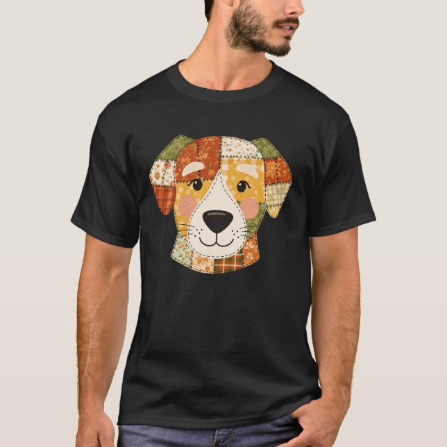 Camiseta Fall Pumpkin Dog Autumn Harvest Halloween (Anverso)
