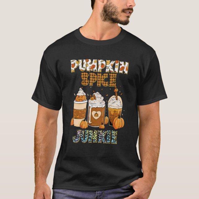 Camiseta Fall Pumpkin Spice Junkie (Anverso)