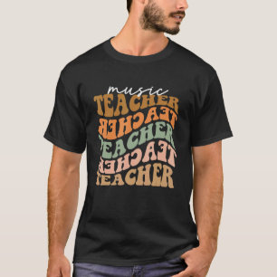 Camiseta Fall Retro, profesor de música de agradecimiento, 