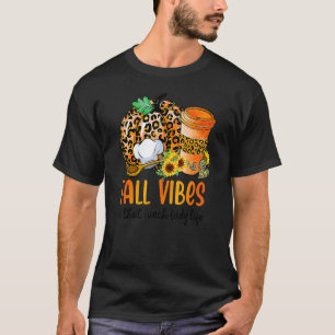 Camiseta Fall Vibes And That Lunch Lady Life Pumpkin Thanks