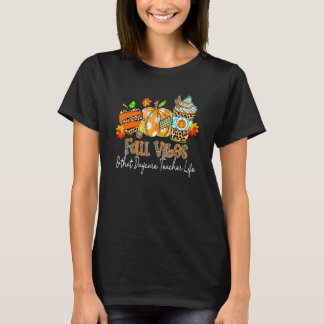 Camiseta Fall Vibes & That Daycare Teacher Life Apple Penci
