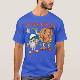 Camiseta Fall Y'all Pumpkin Baseball Vibes Fall Gracias