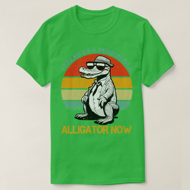 Camiseta fallé como persona, soy un caimán ahora (Diseño del anverso)