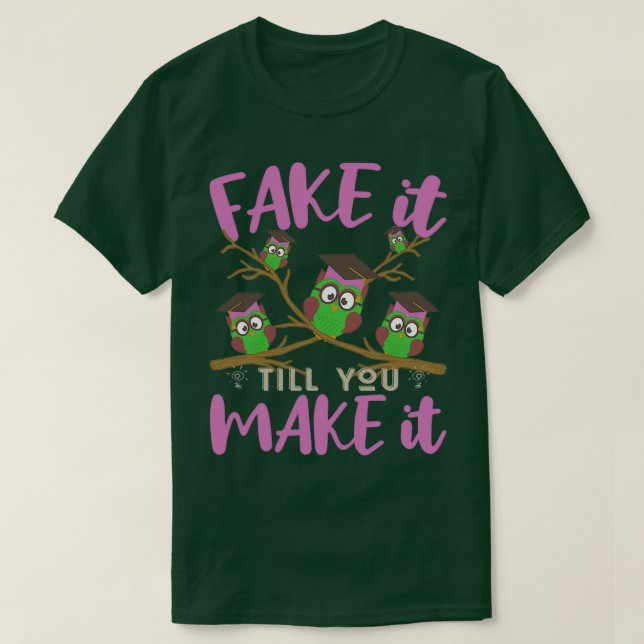 CAMISETA FALLECERLO HASTA HACERLO PSICOLOGÍA FUNNY CITA 2 (Diseño del anverso)