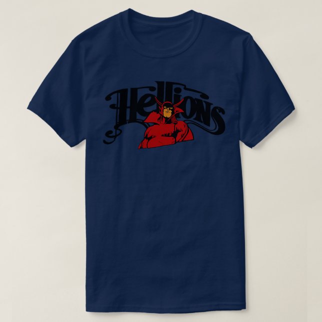 Camiseta Fallecido Hartford Hellions MISL 1981 TShirt (Diseño del anverso)