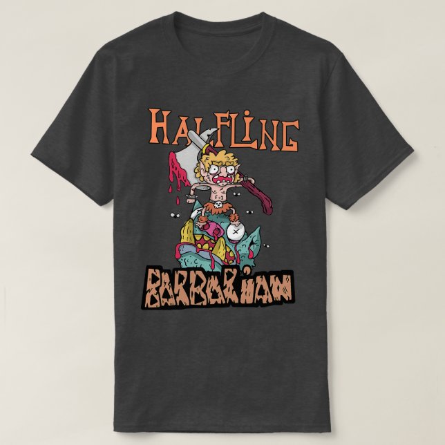 Camiseta Falleciendo la rabia airada de los barbadenses DnD (Diseño del anverso)