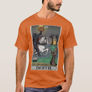 Camiseta Fallecimiento Tarot Card Halloween Halloween sin c