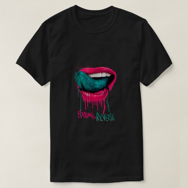 Camiseta Falling In Reverse - Official Merchandise - Lips T (Diseño del anverso)