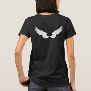 Camiseta Falln Castiel Angel blanco frente y espalda