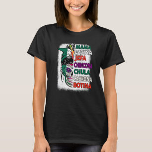 Camiseta Fallo de azúcar de bandera mexicana Mama Jefa Mexi