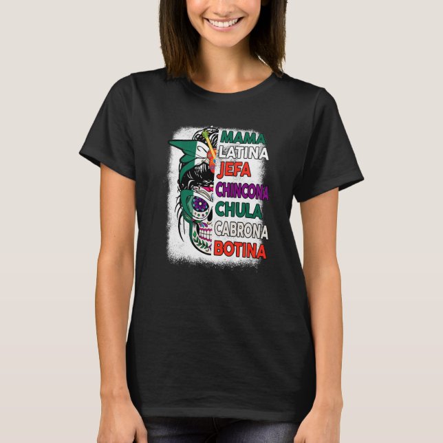 Camiseta Fallo de azúcar de bandera mexicana Mama Jefa Mexi (Anverso)