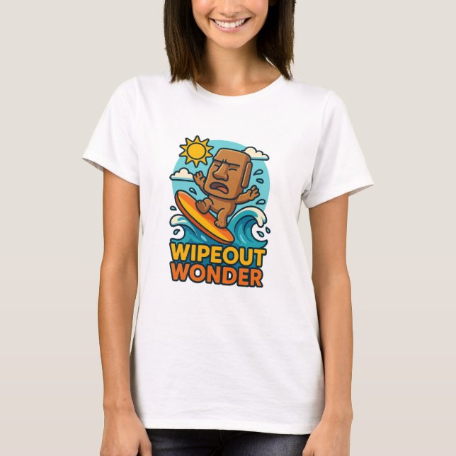 Camiseta Fallo en la cicatriz de la Wipeout Moai Chibi (Anverso)