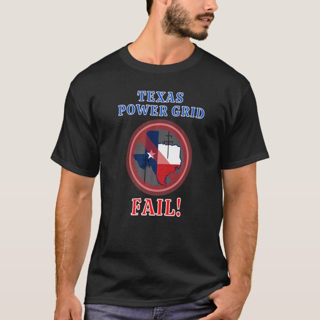 Camiseta Fallo en la red eléctrica de Texas (Anverso)