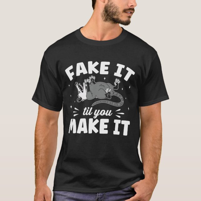 Camiseta Fallo Hasta Que Lo Hagas Posum | Funny Opossum (Anverso)