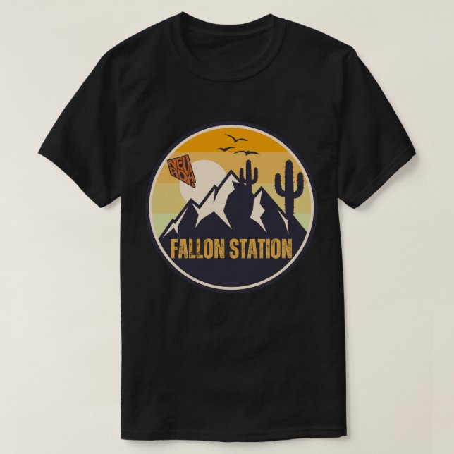 Camiseta Fallon Station, Nevada (Diseño del anverso)