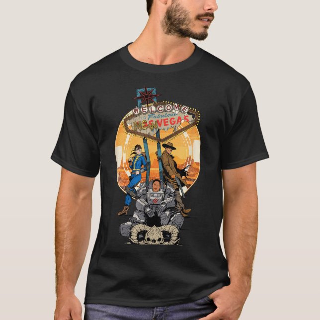 Camiseta Fallout - Welcome To Fabulous New Vegas  (Anverso)