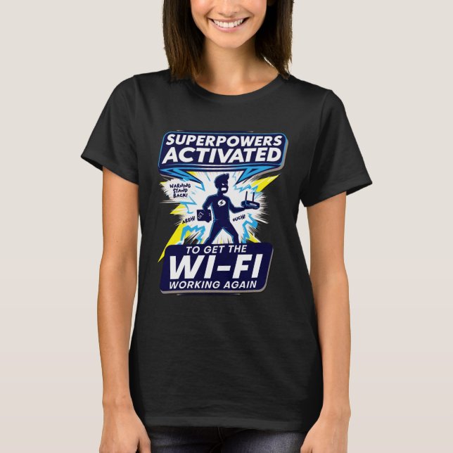 Camiseta Falsa conexión Wi-Fi Superpower T-Shirt (Anverso)