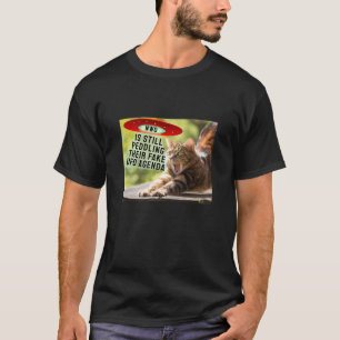 Camiseta falsa de la agenda del ovni (oscura)