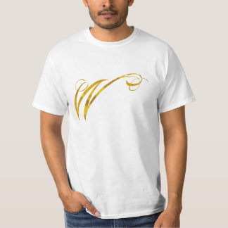 Camiseta Falsa inicial de encargo de los monogramas del