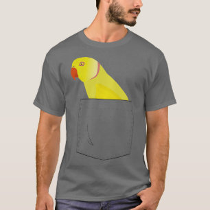 Camiseta Falsa loro de loro amarillo anaranjado indio