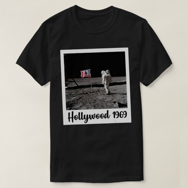 Camiseta Falsa luna aterrizando Hollywood La Conspiración M (Diseño del anverso)