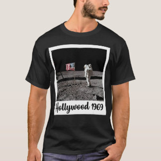 Camiseta Falsa luna aterrizando Hollywood La Conspiración M