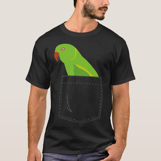 Camiseta Falsa mujer de loro de paro de cuello de ringneck  (Anverso)
