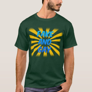 Camiseta Falsificación y gay (oscuros)