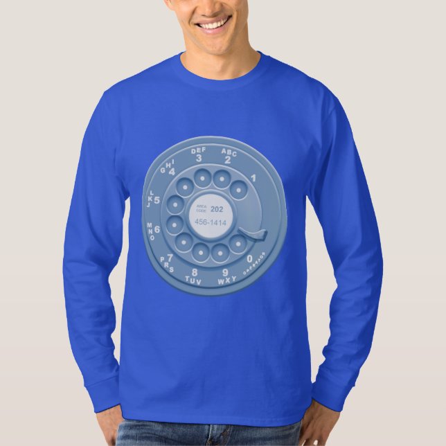 Camiseta Falso rotatorio - azul (Anverso)