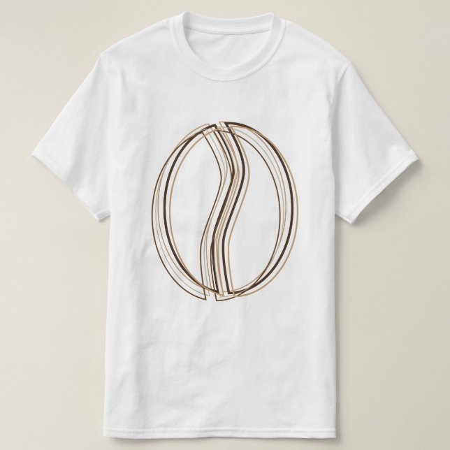 Camiseta falta de definición del grano de café (Diseño del anverso)