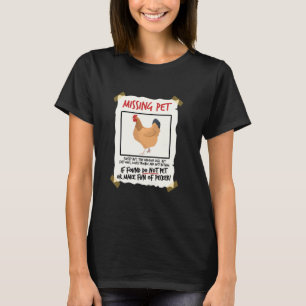 Camiseta Falta el Pollo Mascota, un pequeño dinosaurio. Ave