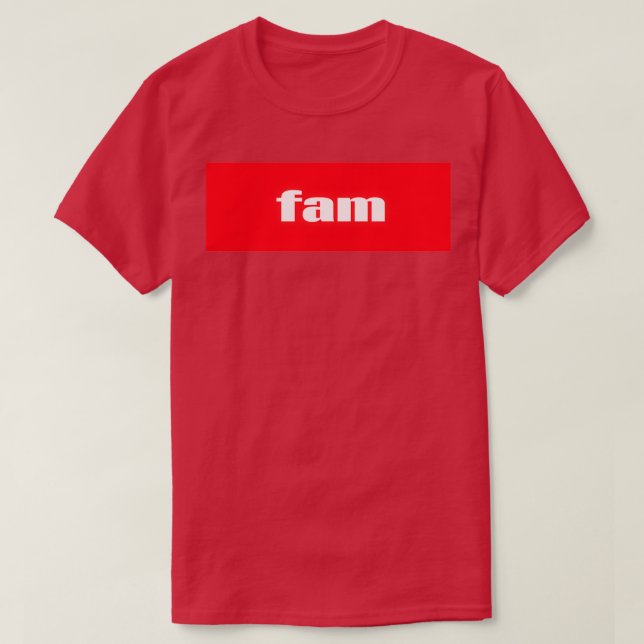 Camiseta Fam Fabulous Family Words Millennials Use (3) (Diseño del anverso)