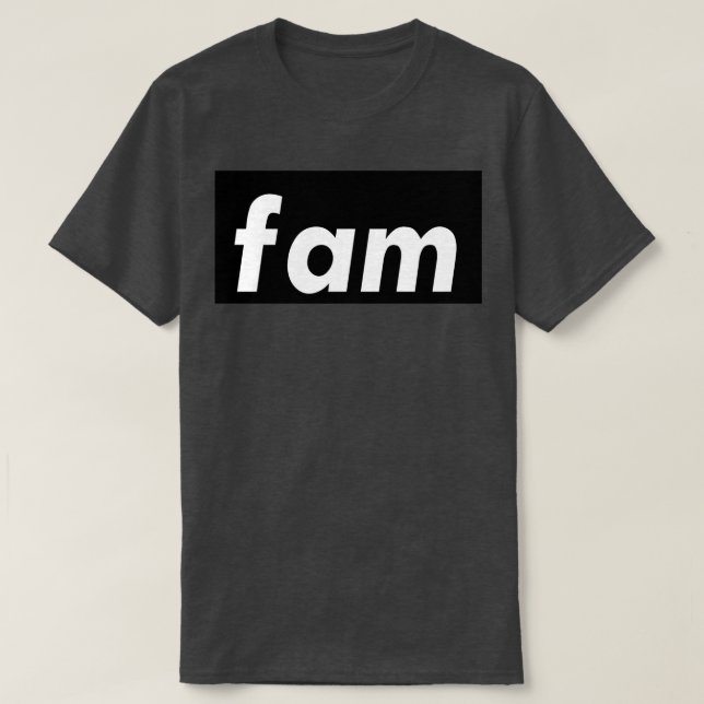 Camiseta Fam Fabulous Family Words Millennials Use (3) (Diseño del anverso)