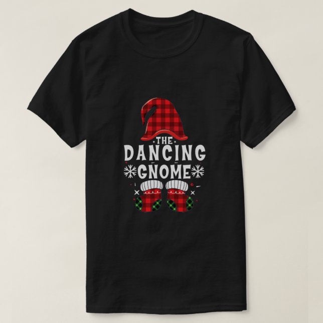 Camiseta Fama de Navidades de juego de búfalo Gnome Dancing (Diseño del anverso)