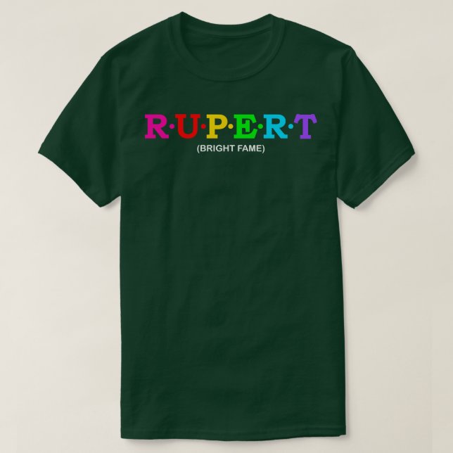 Camiseta Fama de Rupert Bright (Diseño del anverso)