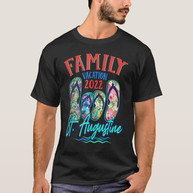 Camiseta Fami de Flip Flops de St Augustine Florida Vacatio (Anverso)