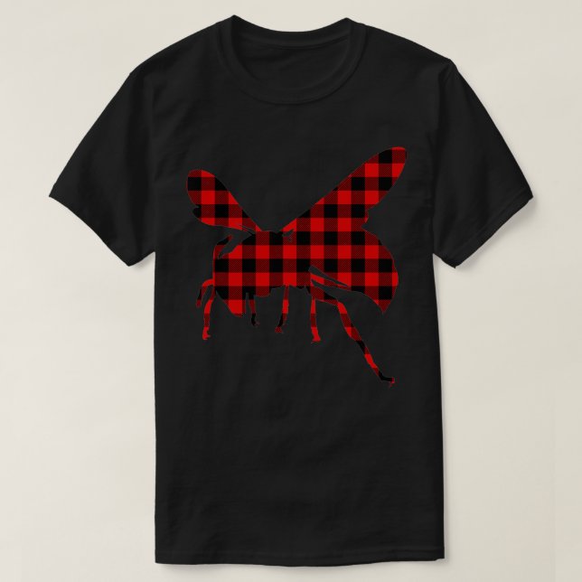 Camiseta Fami de Wasp de Insectos con Plata de Buffalo Rojo (Diseño del anverso)