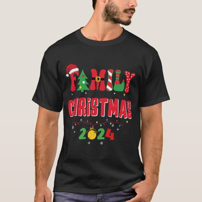 Camiseta Familia 2024 Navidades Equipo Santa (Anverso)