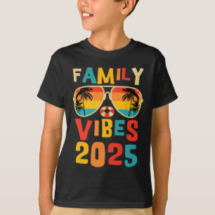 Camiseta Familia 2025 Vibes Familia Reunión Vacacional