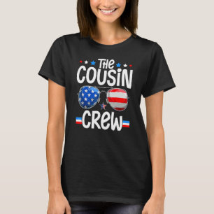 Camiseta Familia 4 de julio Prima Tripulación Bandera Ameri