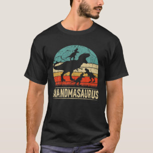 Camiseta Familia Abuela Dinosaurio T Rex Abuelo 3 Niños