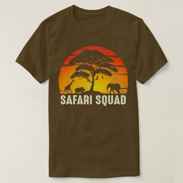 Camiseta Familia africana Safari Squad viajando a la misma  (Diseño del anverso)