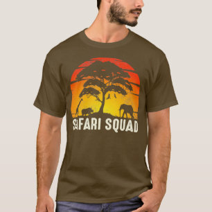Camiseta Familia africana Safari Squad viajando a la misma 