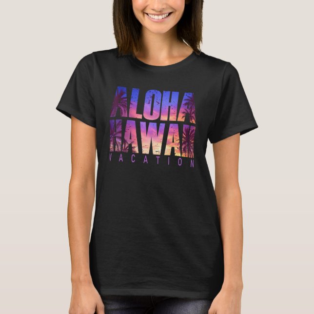 Camiseta Familia Aloha Hawaii Beach Summer Vacations (Anverso)