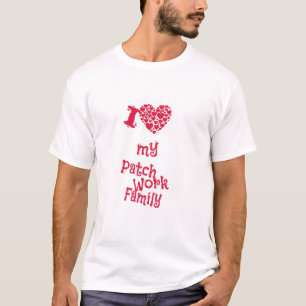 Camiseta Familia - Amo A Mi Familia Parchwork